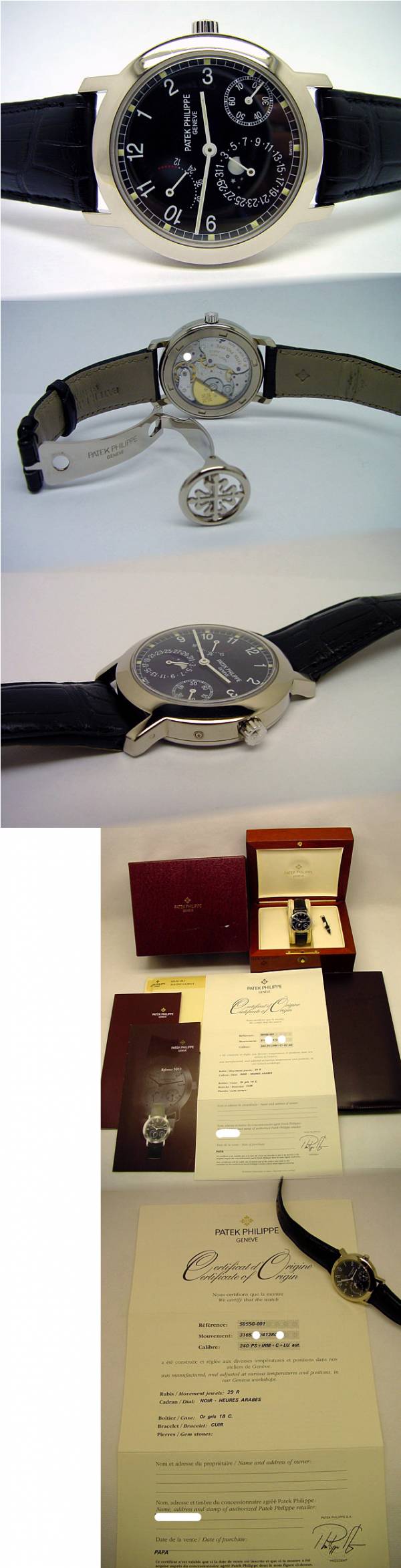 Patek Philippe 5055G kleine Komplikation in 18kt Weißgold